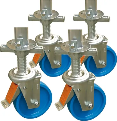 Produktbild von Krause Satz Climtec Fi 150Mm Gerüstrollen mit Höhenverstellung