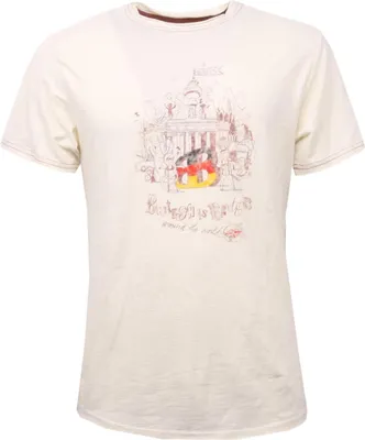 Productafbeelding van C3390 heren T-shirt, BRITISH IS BETTER, BERLIN, beige