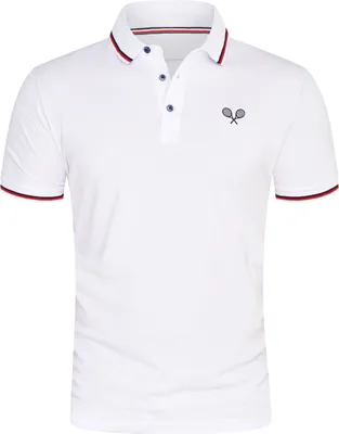 Produktbild von Rello & Reese Herren Poloshirt RRTAOS Herren Kurzarm Polo-Hemd T-Shirt in Piqué-Qualität