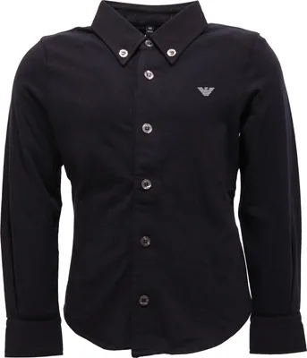 Zdjęcie produktu dla 7101Y camicia maglia bimbo boy ARMANI JUNIOR niebieska koszulka z dżerseju