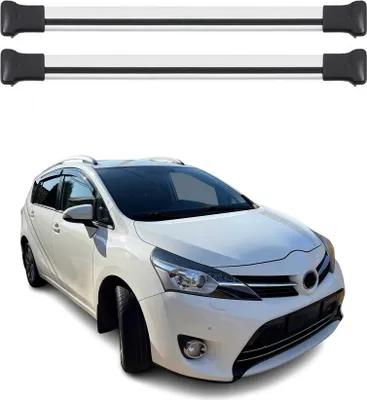 Image de Barres de toit transversales pour Toyota Verso 2009-2018 Aluminium Gris 2Pcs