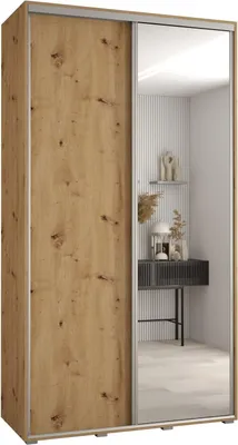 Produktbild von MEBLE KRYSPOL Davos 3 Schrank, zwei Türen - 235,2x130x45 cm - Artisan  Artisan Silber
