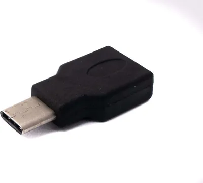 Produktbild von USB 3.1 Adapter Typ C Buchse zu Stecker Kabel in Schwarz