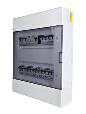 Produktbild von Aufputz Stromverteiler 230V mit FI-Schutzschalter
