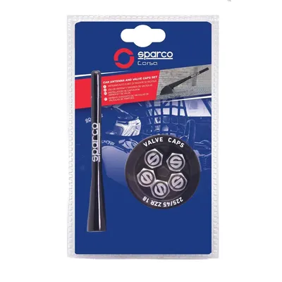 Produktbild von SPARCO Antenne BK + 5 Ventilkappen, 11 x 0.4 x 0.4 cm