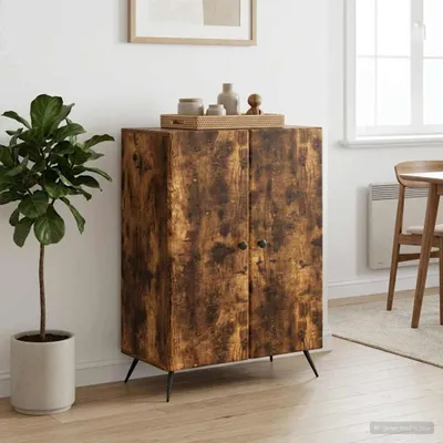 Produktbild von vidaXL Sideboard Geräucherte Eiche 66 x 34,5 x 90 cm Holzwerkstoff