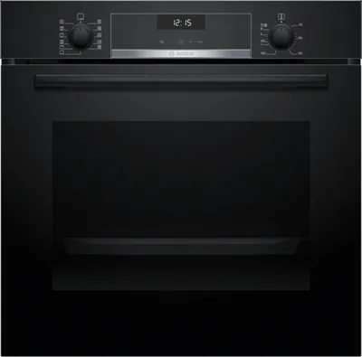 Bosch Serie 6 HBG537BB4 Einbau-Backofen, 60 x 60 cm, Schwarz Frontansicht
