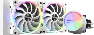 Produktbild von Alpenföhn Gletscherwasser 240 White RGB 240mm, Wasserkühlung
