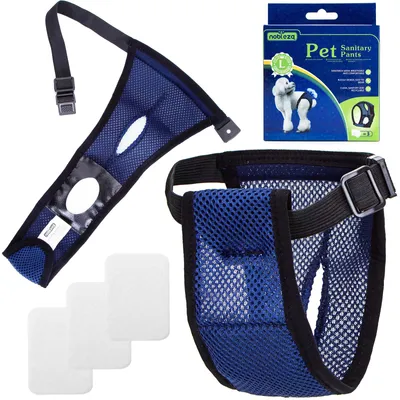 Obrázek produktu pro Kalhotky Pro Psy A Fenky Ochranné Kalhotky Inkontinenční S 3 Ks Vložkami - L, Obvod 40-49 Cm