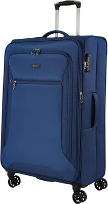 Produktbild von Koffer 78 cm groß Leicht Weicher Stoff Rollen Trolley Blau 120 Liter Bowatex