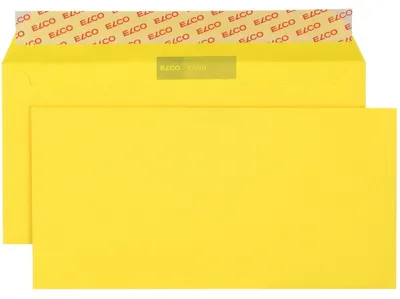 Produktbild von Briefumschläge Color C5/6 intensiv-gelb Haftklebung 100 g/qm VE=250 Stück