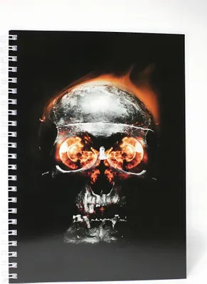 Produktbild von ADINA Premium Collegeblock "Totenkopf" A4 dotted 80 Blatt 90g/qm