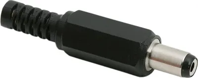 Produktbild von 5x DC Stecker 5,5×2,1 mm mit Zugentlastung - DC Stecker Kunststoff - Stromversorgungsstecker - Kabelentlastung - 5 Stück [05149]
