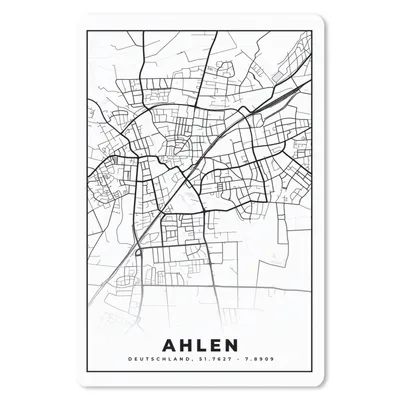 Produktbild von MuchoWow® Mauspad Mousepad Karte - Ahlen - Stadtplan 18x27 cm - Mousepads - Maus Mat - Pad - Mausunterlage