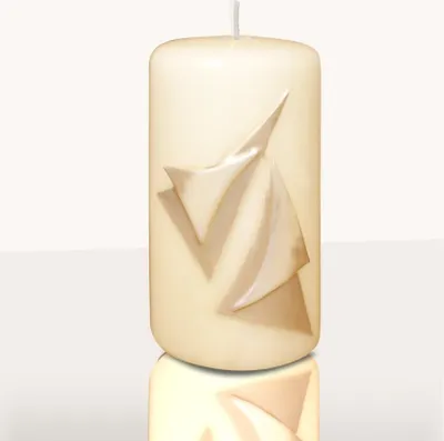 Produktbild von Designkerze Aurelia Stumpenkerze Elfenbein 140 x Ø 70 mm