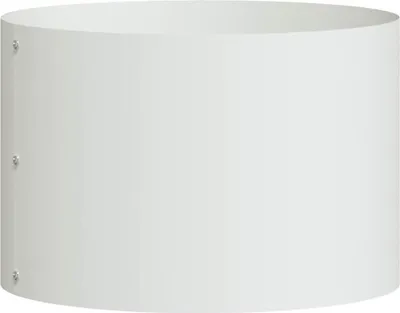 Image de Anneau de jardinière Blanc 30 x 30 x 20 cm Acier laminé à froid