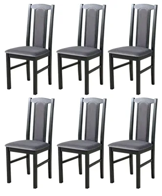 Produktbild von ESSZIMMERSTUHL - 6er-Set Bos 7 schwarz kronos 22