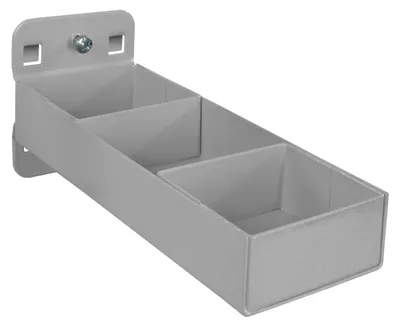 Produktbild von ADB Kleinteileablage mit Einteilung für Lochwand, RAL 9006