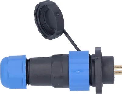 Obrázok produktu pre IP68 Vodotesná zástrčka s prírubou Letecký napájací konektor Priemyselný adaptér AC380V SP20 (2 pin (380V 25A) )