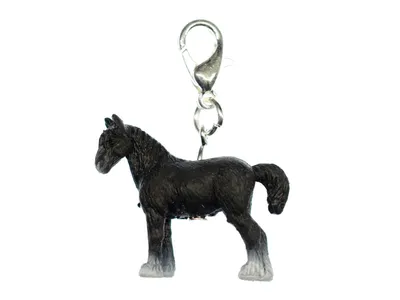 Produktbild von Pferd Charm Miniblings Anhänger Zipper Pull Anhänger Bettelanhänger Pony schwarz