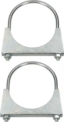 Productafbeelding van KOTARBAU® - Set van 2 uitlaatpijpklemmen - 95 mm - Voor montage van antennes, pijpen, masten - Universele slangklem voor buisverbindingen