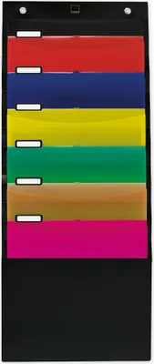 Produktbild von TimeTEX Hänge-Orga-Mappe für A4, 6 Fächer, schwarz
