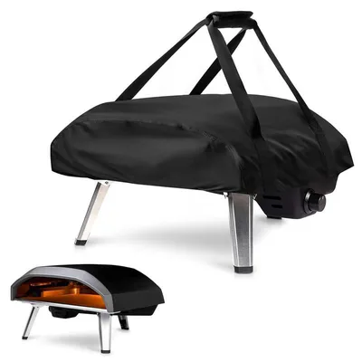 Produktbild von Pizzaofen Abdeckung für Ooni Koda 16, Wasserdicht Wetterfeste Pizzaofen Tragetasche Oxford-Stoff Pizzaofen Tragetasche Pizzaofen Zubehör (77x60x22cm)