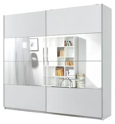 Immagine prodotto di Armadio ad ante scorrevoli Bilbao 221cm bianco specchio 2 ante
