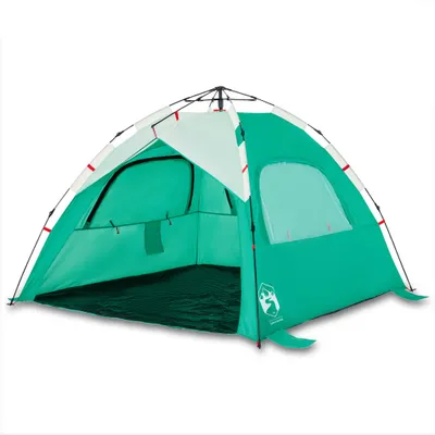 Immagine prodotto di Tenda da Spiaggia 3 Persone Verde Rilascio Rapido Impermeabile