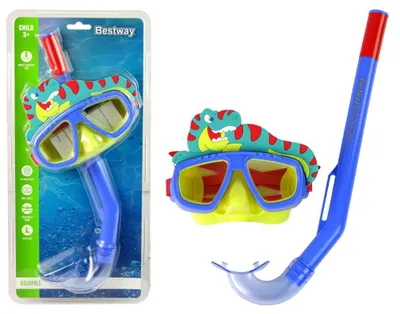 Produktbild von Blau Bestway-Tauchmaske mit PET-Schlauch 24059