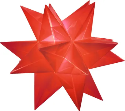Produktbild von URSUS Faltblätter Aurelio Stern, rot, 200 x 200 mm