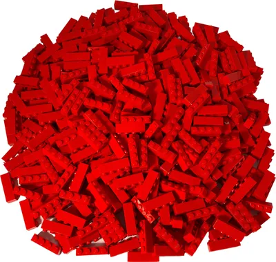 Obrázok produktu pre LEGO® 1x4 kocky Vysoké kocky Červená - 3010 NEW! Množstvo 100x