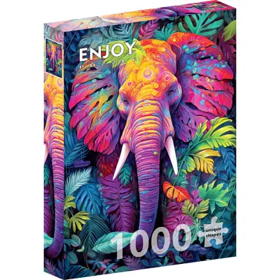 Zdjęcie produktu dla Puzzle 1000 elementów Enjoy – Słoń w przebraniu