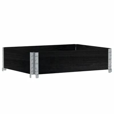 Image de Collier de palette noir 80x60 cm bois de pin solide