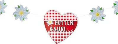 Produktbild von Papstar Girlande, Pappe 1,6 m "Hüttengaudi", 10 Stück