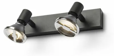 Zdjęcie produktu dla TRICA II lampa ścienna czarna 230V GU10 2x25W
