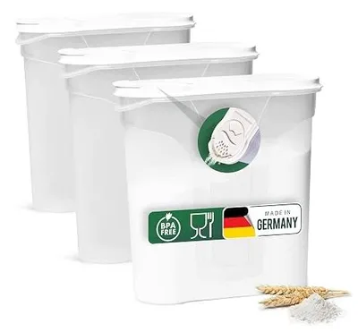 Zdjęcie produktu dla Pojemniki do przechowywania żywności zestaw 3 szt 1 3 litra kuchni