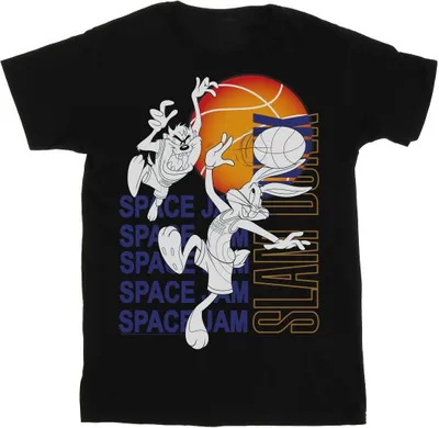 Produktbild von Space Jam: A New Legacy - "Slam Dunk" T-Shirt für Herren BI51886 (4XL) (Schwarz)