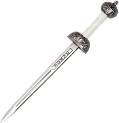 Produktbild von Brieföffner Schwert Gladius Römerschwert mit weißem Griff