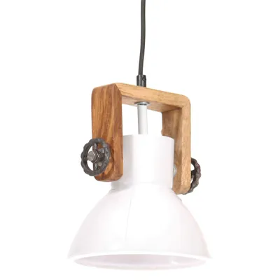 Immagine prodotto di vidaXL Lampada a sospensione in stile industriale 25 W bianca rotonda 19 cm E27