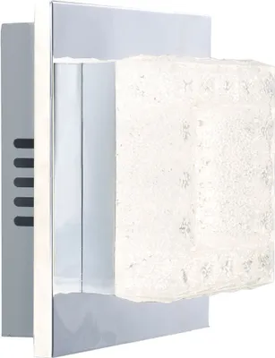 Produktbild von LED Wandleuchte, Chrom, Kristalle L 18 cm,