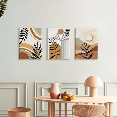 Zdjęcie produktu dla obrazy na płótnie 40 x 60 cm, 3 sztuki, z ramą, do salonu