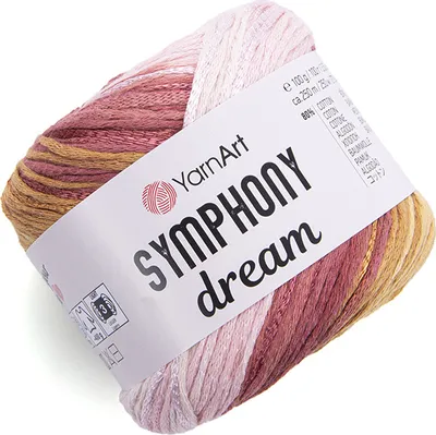 Produktbild von YarnArt Symphony Dream Wolle 3104, Multicolor, 250m/100g, Ideal für Tücher & Pullover, Zart & Atmungsaktiv
