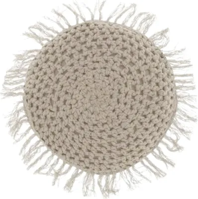Produktbild von Rundes Dekokissen TUFO 45 cm, grau