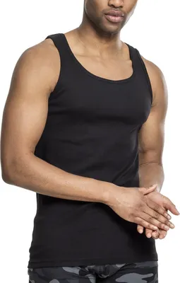 Produktbild von Urban Classics Tank-Top Herren 2-Pack Seamless Tanktop schwarz L