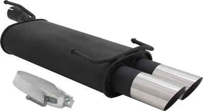 Immagine prodotto di Scarico sportivo Novus per Opel Astra F / Opel Kadett E 2x76mm MS design con ABE