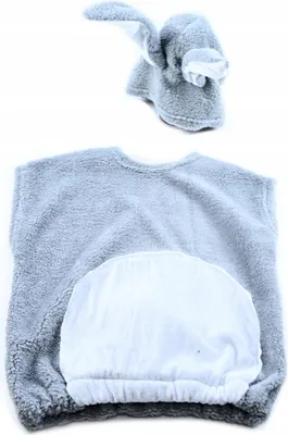 Produktbild von Hasen Kostüm Kinder Kaninchen Verkleidung - Mütze & Oberteil Set 100-140cm Party