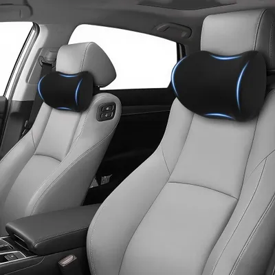 Imagen del producto de Almohada para el cuello de coche, de espuma viscoelástica suave, diseño ergonómico, ideal para viajes largos