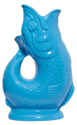 Produktbild von Gluckigluck Wasserkaraffe mit Gluckergeräusch, handgefertigt, ikonisches Design, Farbe:Türkis, Fassungsvermögen:1,2 L