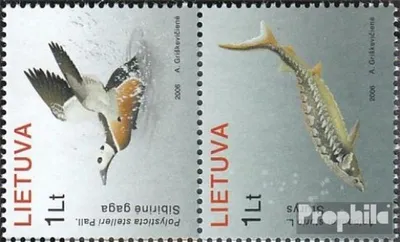 Produktbild von Briefmarken Litauen 2006 Mi 915-916 Paar (kompl.Ausg.) postfrisch Ostseefauna